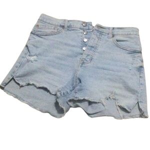 And now this distress Jean shorts Fly Button